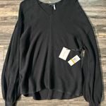 1. State  Women's Size S‎ Rich Black Pullover Ballon Sleeve Pullover Sweater, NWT Photo 7