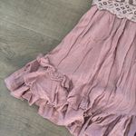 Free People fp one adella rose crochet ruffle mini dress Photo 3