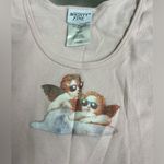 Mighty fine  Pink Ribbed Cherub Crop Tank Top - Size Large - VGUC Photo 3