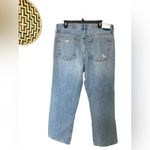 RE/DONE  Distressed Low Slung Crop Rigid Jeans New Size 30 Photo 2