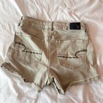 American Eagle Khaki Super Stretch Jean Shorts Size 4 Photo 1