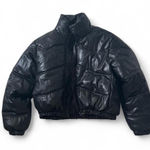 ZARA  Faux Leather Puffer Jacket Photo 0