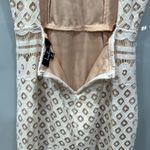 Lulus  Women's Steal a Kiss White Lace Halter Open Back Mini Dress Sz Medium Photo 8