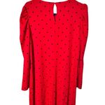Old Navy Red Long Sleeve Dress with Black Dots Sz L NWT Photo 2
