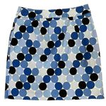 Talbots Vintage Petites Stretch Cotton/Spandex Geometric Skirt Made In Hong Kong Photo 1