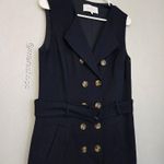 Pearl by Lela Rose Navy Ponte Double Breasted Dress Blue Size 10 Photo 3