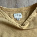 American Eagle women’s Yellow Cropped Crew Neck Sweatshirt Sz Sm. Photo 2