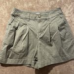A New Day  Shorts Womens 4 Chino Olive Green High Rise Stretch Work Casual Cargo Photo 0