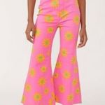 We The Free NWT High-Waist Printed Crop Flare Flower Pants Photo 0