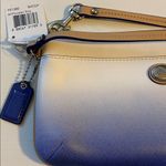 Coach  Peyton Blue Ombré Clutch Purse Wristlet Wallet Photo 1