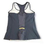 Reebok small grey gold build in bra athletic racerback tank top Photo 1