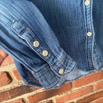 Madewell  Button Down Denim Shirt Sz XS Long Sleeve Jean Shirt Western Photo 5