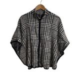 Jones New York Jones NY poncho sweater houndstooth super soft zippered front small medium Photo 0