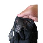 Victoria's Secret Victoria’s Secret Black Metallic Palm Lace Strappy Bodysuit Size Medium‎ Photo 7