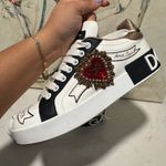 Dolce & Gabbana  calfskin portofino embroidery Embellished Sneakers Photo 8