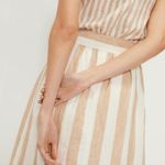 Everlane NWT Linen Wrap Skirt (14, bone/caramel) Photo 2