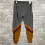 Aviator Nation  GLIDER STRIPE SWEATPANTS -CHARCOAL/NUGGET GOLD Photo 4