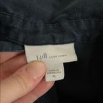 J. Jill Navy 100% Linen Mother of Pearl Sleeveless Tank Top Photo 13