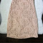 City Studios City Studio Cream Lace Halter Neck Mini Dress Photo 3