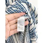 Lulus Dress Size Small White Blue Striped Short Sleeve V Neck Side Slit Photo 7