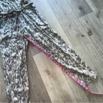 Cloth & Stone | Gray Leopard Print Jumpsuit Small pantsuit Photo 9