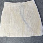 Nectar Clothing  Corduroy Skirt Small Tan Button Front Mini‎ Short Lined Photo 1