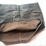 7 For All Mankind Denim Jean Mini Skirt Size 28 Blue Gray Acid Wash Photo 9