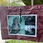 Vintage JUNKBAG™ Kat Newman Designs Novelty Tote, Burgundy/Red, Waterproof Red Photo 1