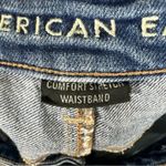 American Eagle  Medium Wash Distressed Highest Rise Mom Shorts Photo 4