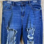 Cello  Size 11/30 Distressed Ripped Torn Cropped Straight Leg Jeans w/5 Pockets Photo 2