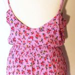 Floral Pockets Boho Romper Pink Size M Photo 4