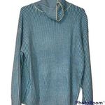 SheIn small womens pullover striped knit sweater blue long sleeve Photo 0