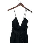 Alice McCALL  Justify My Love Jumpsuit in Black Belted Ruffle Women’s Size 0 New Photo 1
