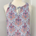 Victoria's Secret  Medium Blue, Pink Paisley Sleeveless Sleep Dress Nightie Photo 2