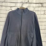 Eddie Bauer  Full Zip Fleece Jacket Women’s M Navy Blue Soft Warm Lightweight Photo 4