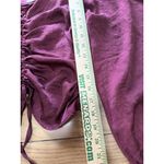 Savanna‎ Jane Long Sleeve Runched Crop Top Size Small Polyester Sexy Hippie Boho Photo 3