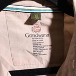 Gondwana Top‎ Womens 14 Tan Long Sleeve Button Up Safari Hiking Outdoor Casual Brown Photo 2
