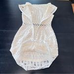 Lulus  Kenna White Crochet Lace Sleeveless Bodycon Dress MEDIUM‎ Photo 5