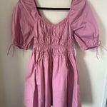 STAUD NEW  Mini Faye Dress in Pink Quartz Photo 8