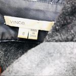 Vince Plaid Wool Dress Tunic Cap Sleeve Oversized Side Patch Pockets Size 0 Photo 3