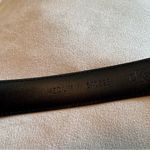 Calvin Klein  Black Leather Belt with Gold Buckle Medium Photo 3