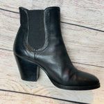 Scoop NYC Women Black Leather Ankle Boots Size 37 (US 7) Photo 2