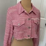 ZARA Pink Twill Cropped Jacket Photo 6