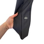 Alo Yoga Ribbed Airlift Enchanted Leggings High Waisted 7/8 Pockets Black Photo 6