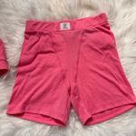 SheIn  Pink Ribbed Bralette and Shorts Set Photo 3