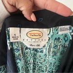 Talbots 100% silk wrap midi skirt Women’s SIZE 4 tropical vacation resort Photo 2