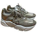 NWOT Voile Blanche Platform Monster Sneakers Sz. 40 (US 10) Gold Photo 5