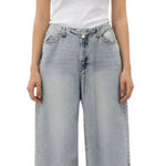 Habitual  Womens Wide Leg Jeans Size 8 Light Wash High Rise Denim Elevated Boho Photo 0