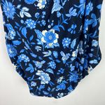 J.Crew NWT  Ruched One-Shoulder One-Piece Swimsuit Midnight-Blue Floral Size 24 Photo 10