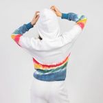Feat BlanketBlend Hoodie‎ Pullover Sweatshirt Women's Large Sunset Lover NWT White Photo 3
